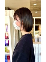 ヘアショップエヌアンドエー 久喜店(hairshop N&A) 滑らかな指通りのミディアムボブヘア 春旬カラー