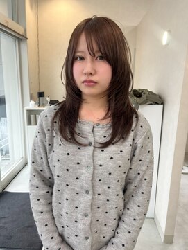 ミル(mir) ハッシュカット　× brown beige