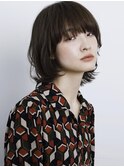 【arteHAIR】マッシュウルフボブ/黒髪/厚めバング