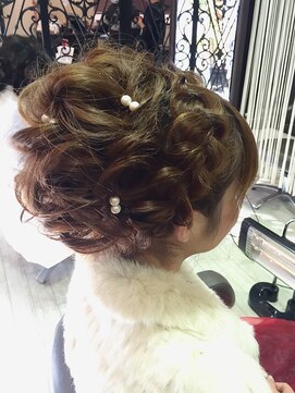 マイ ヘア デザイン 岡崎(MY hair design) 大人エレガントなツヤカールアレンジ by 中内田沙織