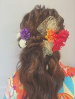 ネオリーブ チロル 横浜西口店(Neolive CiroL.)&nbsp;卒業式 ヘアセット ハーフアップ