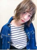 《桐原真理子》外ハネ☆透明感☆アッシュカラー