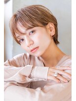 リアン(Lien)&nbsp;Lien☆小顔くびれショート×ハイトーンオレンジベージュ　立川