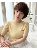 パーマで簡単!ふんわりマニッシュショート☆