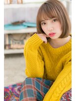 ミック 日暮里店(miq) 外国人風ミルクティーブラウンツヤ髪前下がりボブa1