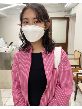 プフ 伏見(puf) くるくる可愛い♪ミディアム×カジュアルパーマ
