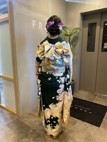 フレーム なんば店(FRAME) ▽着物×ヘアセット