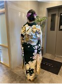 ▽着物×ヘアセット