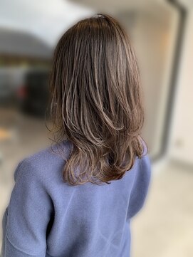 モッズヘアー 足利(mod's hair) 似合わせカットレイヤーこなれミディダークアッシュハイライト