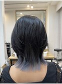インナーカラー×ウルフカット