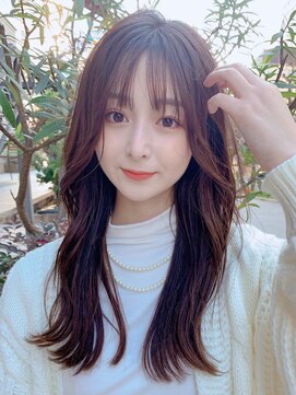 エレン 池袋(ElEn.) 似合わせ小顔カット×くびれレイヤーカット　シースルーバング