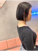 地毛風ストレート×切りっぱなし