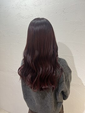 アジールヘア 池袋東口店(agir hair) 20代30代大人可愛いダブルカラーブリーチレッドブラウンカラー