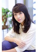 黒髪でも大人かわいい☆ノーブルロング