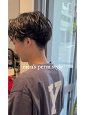 メンズショート/メンズパーマ/大人メンズパーマ
