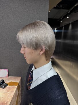 ペレ 栄店(PELE) デザインカラー/レイヤーカット/ウェットヘア/オリーブベージュ