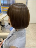 40代50代60代 白髪ぼかし ぱつっとボブ 大人美人 美髪 髪質改善