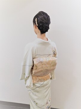 横濱ハイカラ美容院(haikara美容院) 訪問着着つけとヘアセット