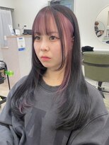 ヒョンミョン ライズバイレボ 柏西口店(hyon myon/RISEbyREVO)&nbsp;レイヤーカット/フェイスフレーミング/ベビーピンク