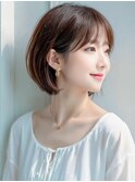 大人可愛い耳掛けショートボブ