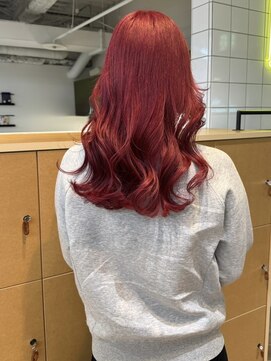 ラヴィズム(LUVISM) ダブルカラーブリーチインナーカラー顔周りレイヤー