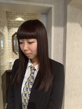 ゼスト クレス(ZEST Cres) 【立川CRES河村】前髪ぱっつんロング