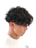 波巻きパーマシャドウパーマスパイラルメンズパーマフェード別府