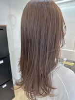 ユニ バイ マグ 長野店(Uni.by Mag) 大人可愛いブリーチなし透明感ミルクティーベージュカラー