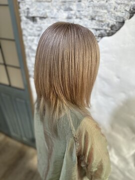 ラウラアンドロー(LAURA&RO) ミルクティーベージュダブルカラーインナーカラーケアブリーチ