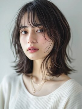 トリッカ シブヤ(TRICCA SHIBUYA) ミディアムレイヤー/くびれヘア/艶髪/透明感カラー