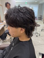 アッシュ 下丸子店(Ash)&nbsp;フェザーパーマメンズパーマセンターパートメンズヘア