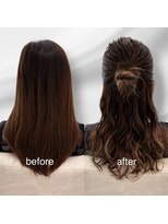 ウィールール 札幌店(WE RULE)&nbsp;ヘアセット ヘアアレンジ ハーフアップ お呼ばれヘア 艶髪