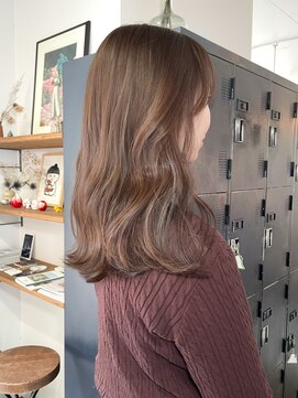 ヘアーアイストゥーレ(HAIR ICI TRE) 夏先取りベージュカラー/ブリーチなしカラー/小顔レイヤー