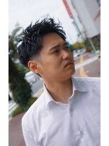 タフ バーバーショップ 大濠店(TOUGH BARBER SHOP) スパイキーショート 短髪 ピンパーマ