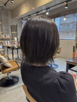ラボヌールヘアーパルフェ 大宮西口店(La Bonheur hair parfait)&nbsp;レイヤーボブ/mint greige/暗髪/透明感カラー