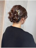 お呼ばれヘア/シニョン/ヘアセット/銀座ヘアセット/銀座