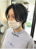 【Devellope.】ハンサムウルフ ショートウルフ センターパート