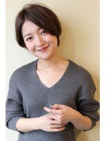 30代40代50代大人可愛いショートボブ　襟足スッキリ