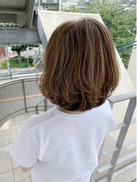 オーシャン(Ocean) [OCEAN Hair&Life藤原純] 無造作ハイライト☆明るい白髪染め☆