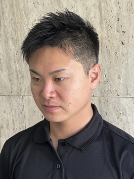 理容 鮎川 サイドアップショート