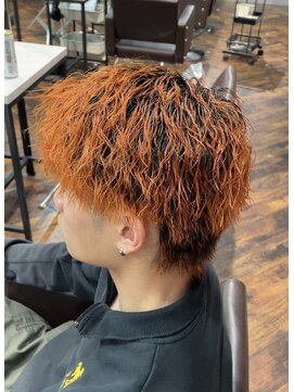 スキル(SKILL) オレンジツイストパーマ