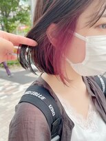 ネオリーブ アンド 渋谷店(Neolive &)&nbsp;斜めバング/グレージュカラー/シルキーベージュ/韓国/渋谷