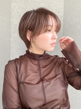 ロンド レグリーズ 立川(Lond leglise) ショート×顔周り×前髪×シルキーベージュ×グレージュカラー