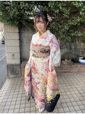 インナーグレージュ/マチルダボブ/前髪/ピンクベージュ/北習志野