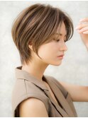 前髪なし大人ショート30代40代50代 【AIN.表参道】川原大地