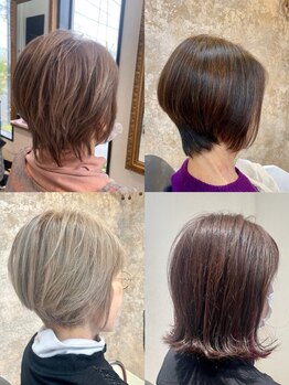 ドゥーク(dowku)の写真/明るいカラーを楽しめるとファーストグレイ世代に大人気!!染めるたびに潤いたっぷりの若々しい艶髪に…＊