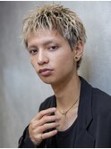 【メンズstyle】ベリーショートニュアンスパーマグレーベージュ