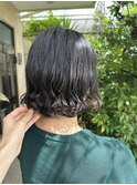 地毛毛先パーマ/初パーマ
