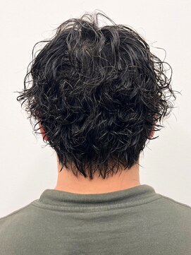 ソレイユ バイ アルフレッド(SOLEIL by alfRed) メンズ　ツーブロック 刈り上げなし 強めスパイラルパーマ