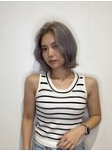 タッセルボブ/white gray